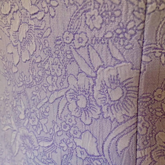 Danny & Nicole embroidered floral lavender dress - Picture 4 of 7